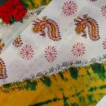 Kalamkari Shibory Cotton Sareees-MB730 - Image 3