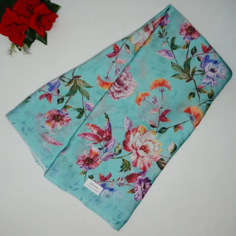 Pure Georgette Digital Sarees -MB313(743) - Image 4