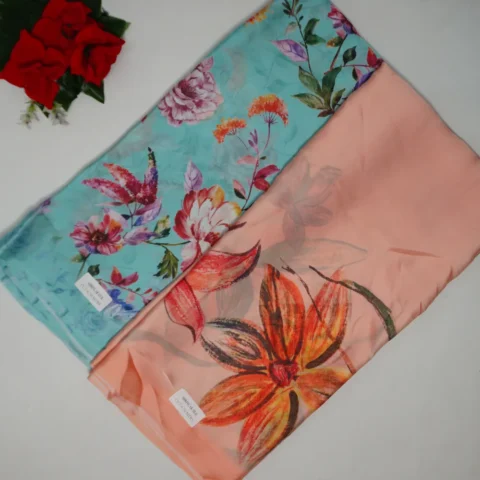 Pure Georgette Digital Sarees -MB313(743)