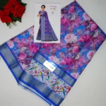 Anasuya Digital Kalamkari Gap Border Sarees -MB745 - Image 4