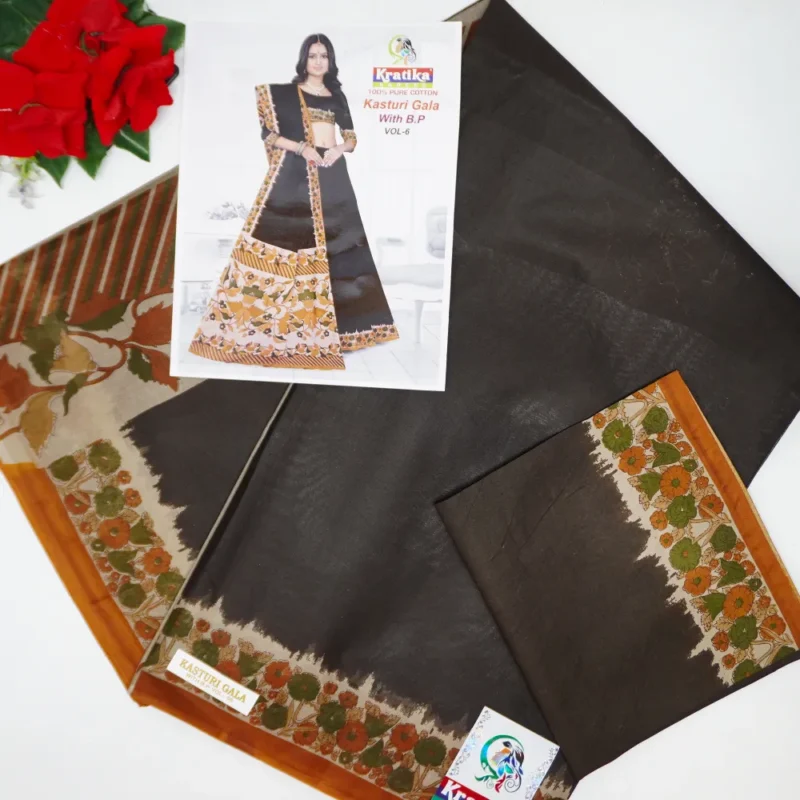 Kasturi Gala Cotton Sarees -MB752 - Image 4