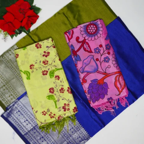 Pure Pattu Mangalagiri Dress Meterials-MB771(697)