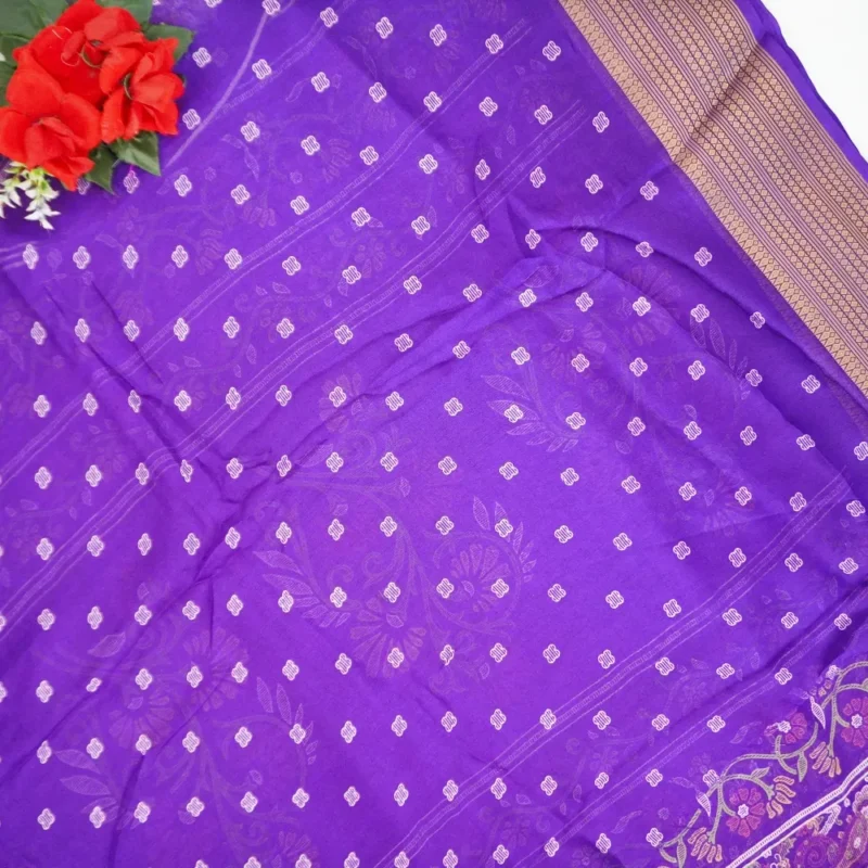 Kashmiri Print In Kalanjali Silk Sarees-MB307(775) - Image 4