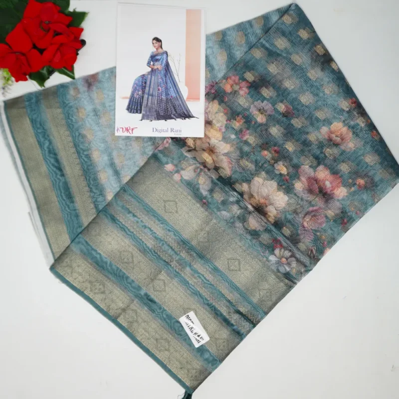 Pure Tissue Digital Pattu Sarees-MB522(777) - Image 4