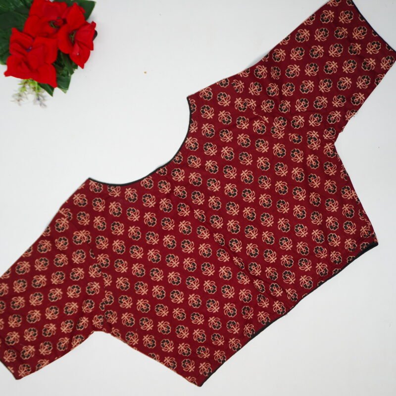 Pure Cotton Ajarak Blouses-B34 - Image 2