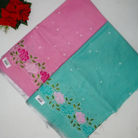 Pure Kota Embroidery Sarees