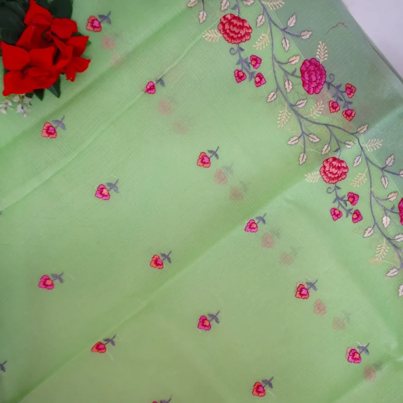 Pure Kota Embroidery Sarees-MB792 - Image 3