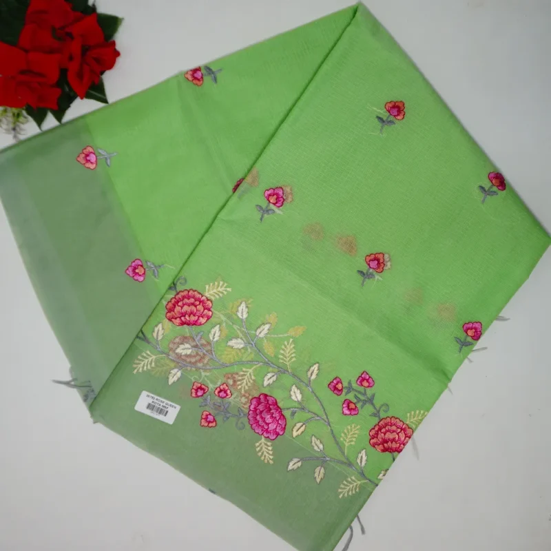 Pure Kota Embroidery Sarees-MB792 - Image 4