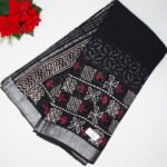 Black Special Lenin Sarees-MB794 - Image 4