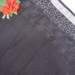 Black Special Lenin Sarees-MB794 - Image 3