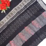 Black Special Lenin Sarees-MB794 - Image 2