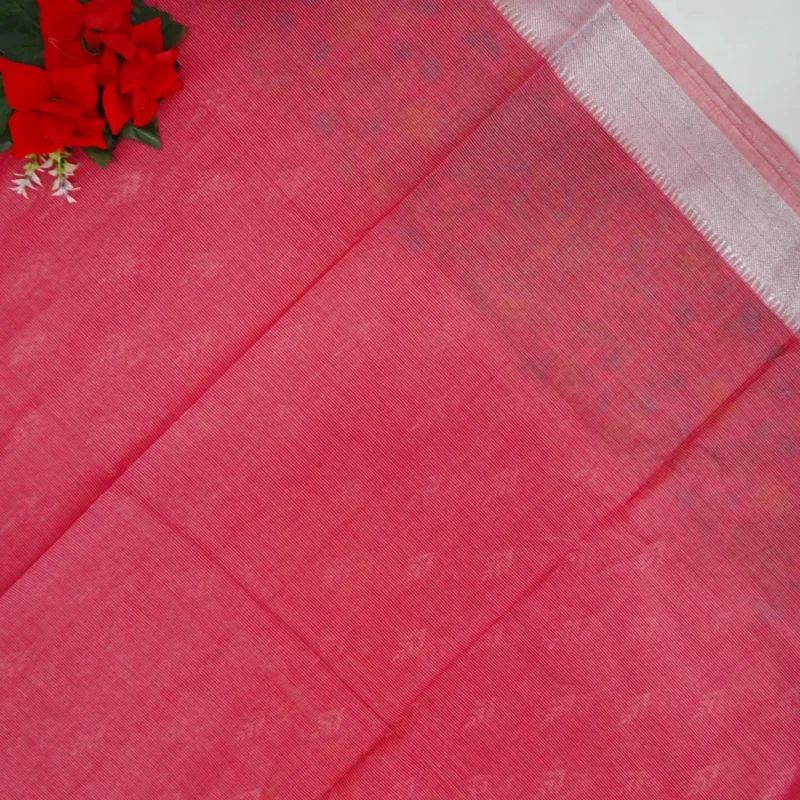 100 Count Mangalagiri Pattu Kalamkari Sarees-MB796 - Image 3