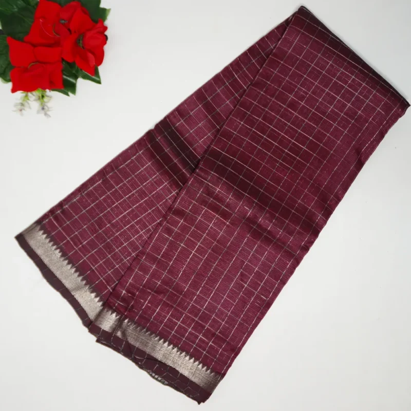 50/50 Ghadi Mangalagiri Sarees-MB805(762) - Image 4