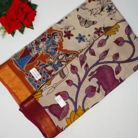 Nijam Border Mangalagiri Silk Sarees-MB810(762)