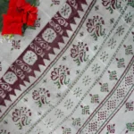 Checks Pochampalli Cotton Sarees-MB820 - Image 2