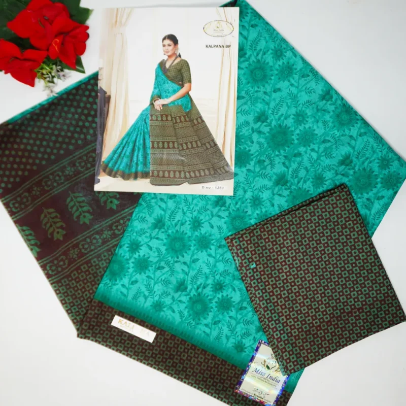 Kalpana Cotton In Digital Sarees-MB823 - Image 4