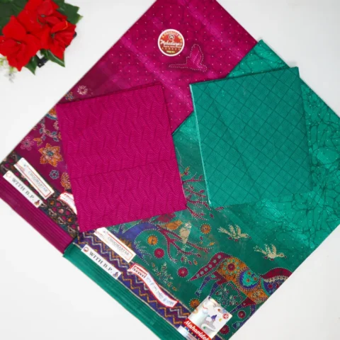 Kantha Printed Cotton Sarees