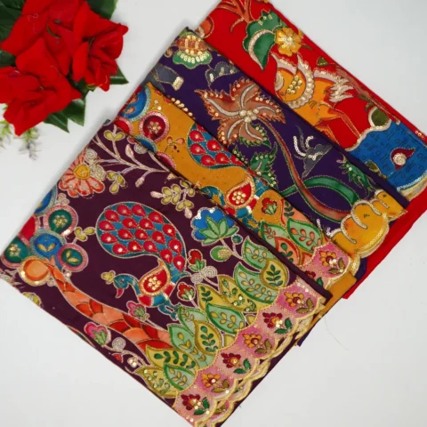 Rangoli Silk Blouse Pieaces