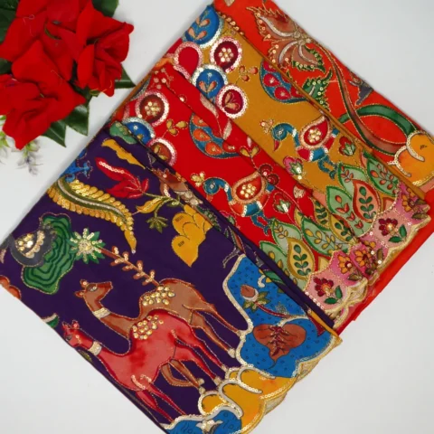 Rangoli Silk Blouse Pieaces