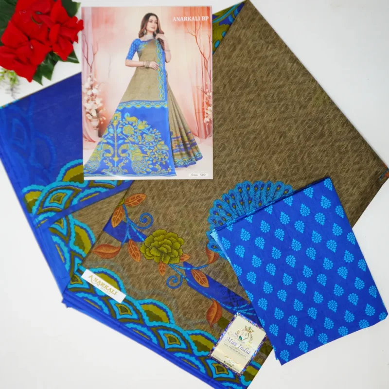 Anarkali Kalamkari Sarees-MB837 - Image 4