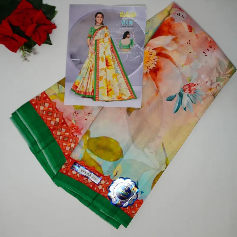 VFX Maguva Cotton Sarees-MB842 - Image 4