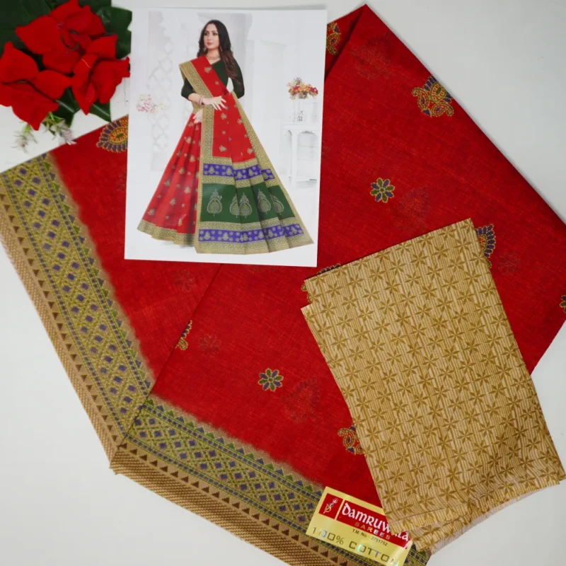 Offer In Summer Cotton Sarees-MB853 - Image 4