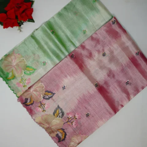 Pure Mangalagiri All Over Embroidery Cut Work-MB855