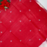 Pure Mangalagiri All Over Embroidery Cut Work-MB855 - Image 3