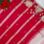 Pure Mangalagiri All Over Embroidery Cut Work-MB855 - Image 2