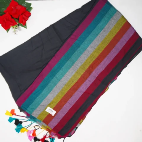 Raibow Pure Kantha Cotton Sarees