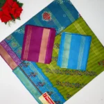 Pochampalli Cotton With Gold Line Zarry-MB880