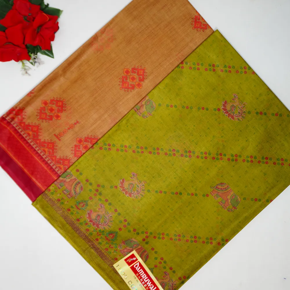 881 (31) Summer Cotton Sarees Without Blouse-MB881 - Image 1