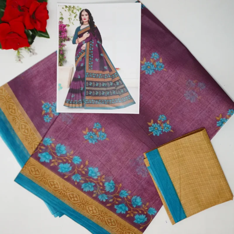Kit Kat Cotton Sarees-MB883 - Image 4