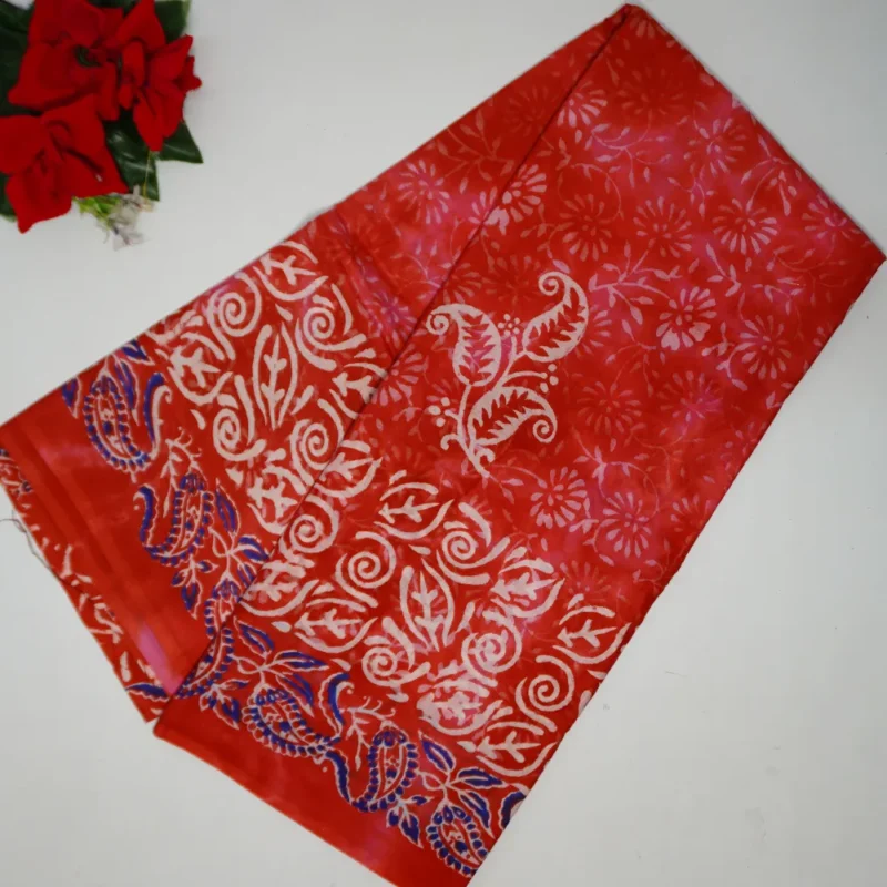 Ajrak Bengal Cotton Sarees-MB907 - Image 4