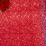 Ajrak Bengal Cotton Sarees -MB909 - Image 3