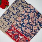 Dye Cotton Mangalagiri Kalamkari Outerline Sarees -MB508-(31-47)