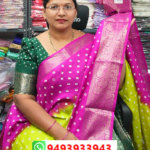 Mugdha Silk Saree In Bandini -MB508(Pista Green To Ranipink)