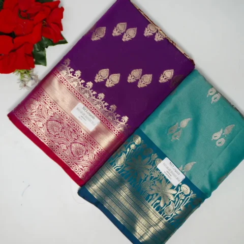 Banarus Mango Silk With Rich Pallu Sarees-MB296(1-30)