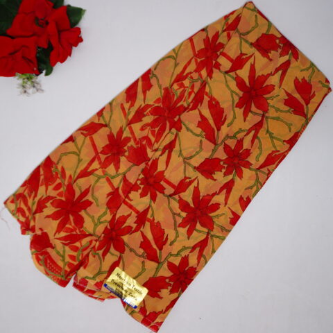 Pure Georgette Daily Ware Sarees-MB889(Cream to Red)