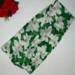 Pure Georgette Daily Ware Sarees-MB889(Green To white)