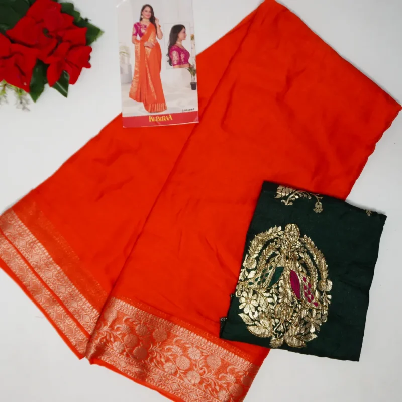 Mysure With Benarus Blouse-MB295(922) - Image 4
