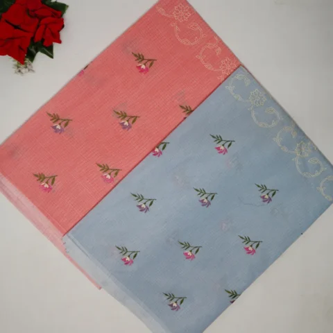 Kota Embroidery Fancy Sarees