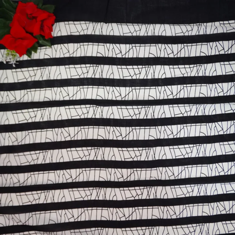 Jaipuri Batic Pure Cotton Sarees -MB939 - Image 3