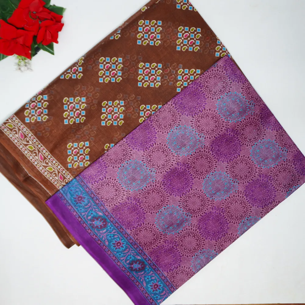 944 (1) Summer Special Cotton Sarees-MB944(31-60)(With Out Blouse) - Image 1