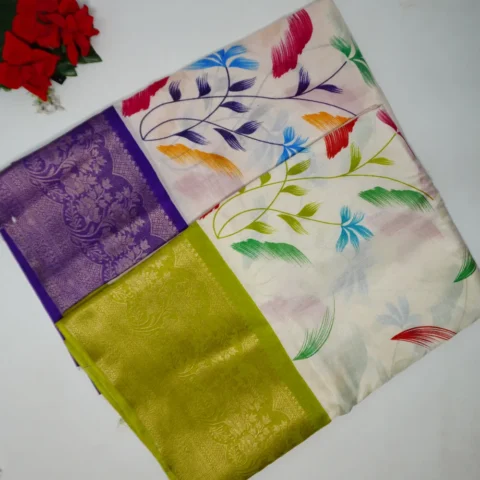 Mangalam Silk Brush Paint Sarees-MB294(947)