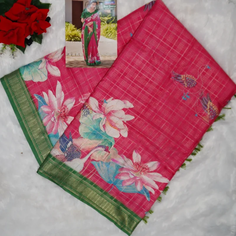 Siddanth Checks With Warm Silk Sarees -MB285(002) - Image 4