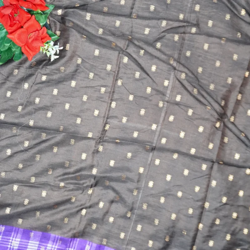 Kasturi Heritage Khadi Silk Checks Sarees -MB281(009) - Image 2
