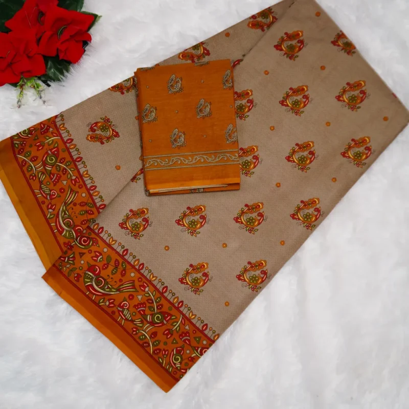 Cheeku Special Malai Cotton Sarees -MB010 - Image 4
