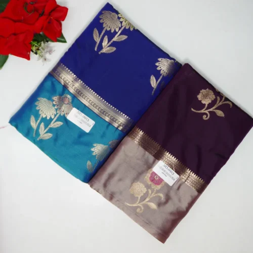 Banarus Mango Silk With Rich Pallu Sarees-MB211(1-24)