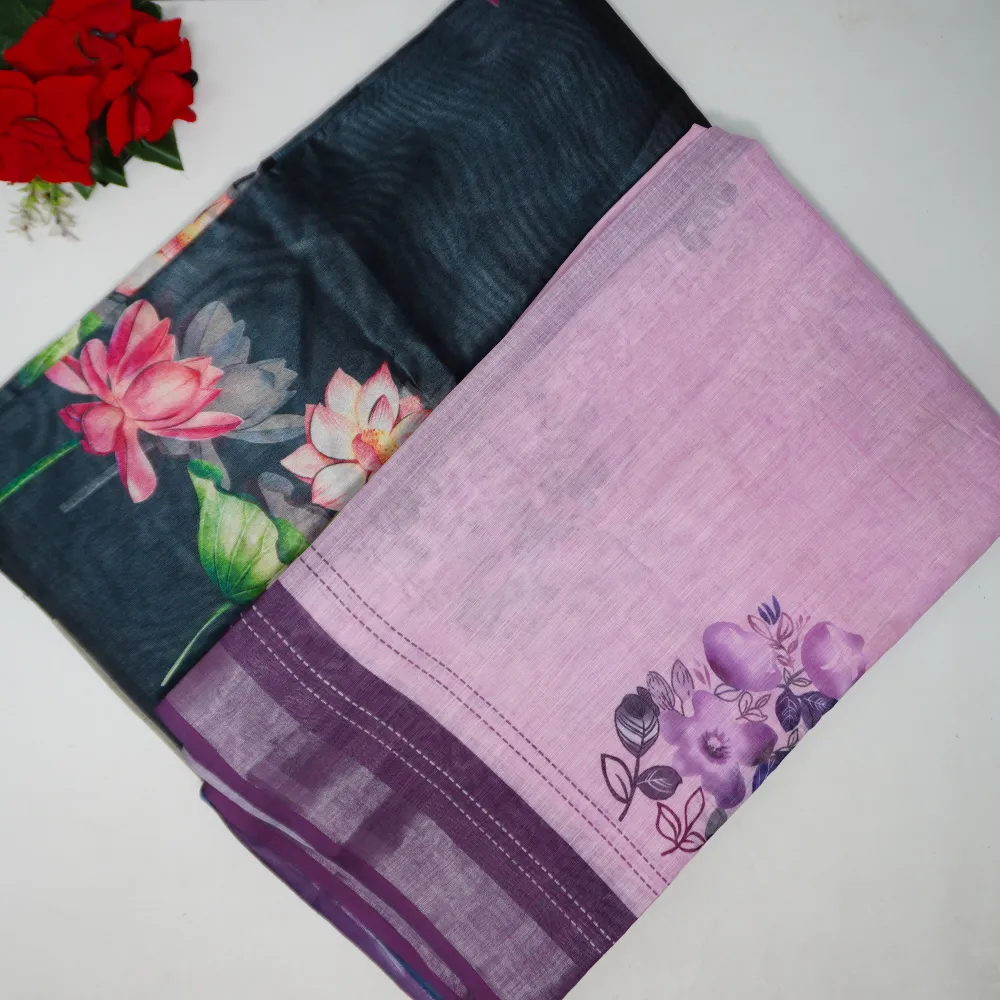 215 (31) Pure Digital Mixed Offer Sale Sarees-MB215(1-45) - Image 1